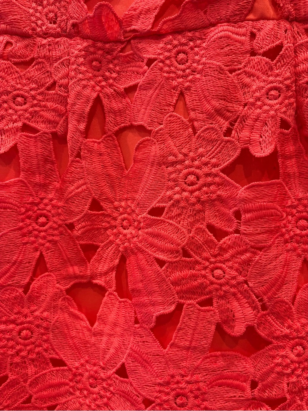 ASTR the Label Floral Lace Mini Dress Size Medium Coral Wedding Guest Party - Picture 7 of 11